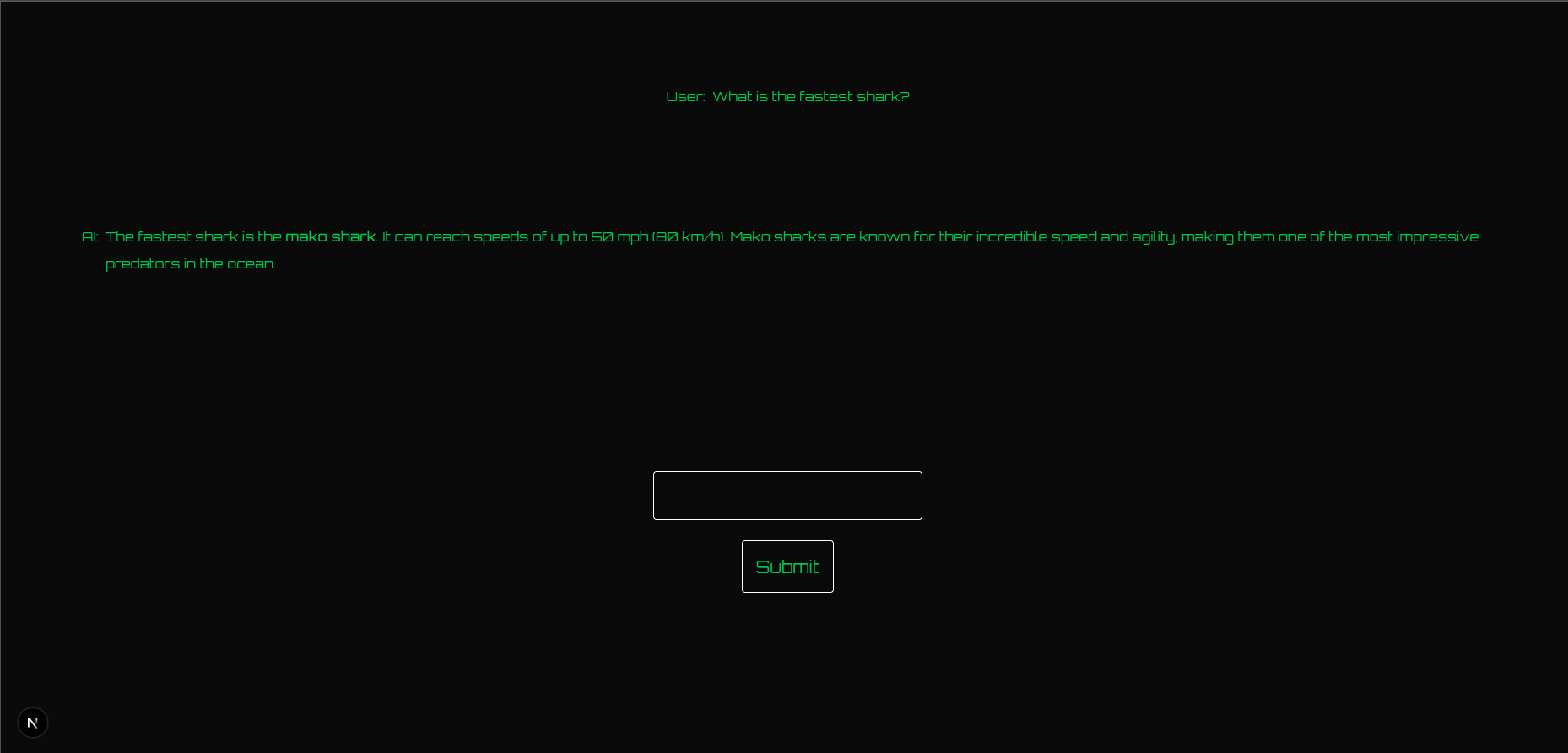 Shark AI UI